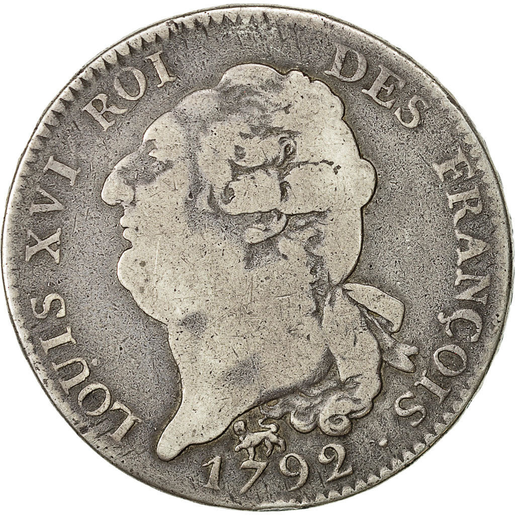 Frankreich, Écu de 6 livres françois, 6 Livres, 1792, Paris, S, Silber, KM 615.1