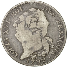 Frankreich, Écu de 6 livres françois, 6 Livres, 1792, Paris, S, Silber, KM 615.1