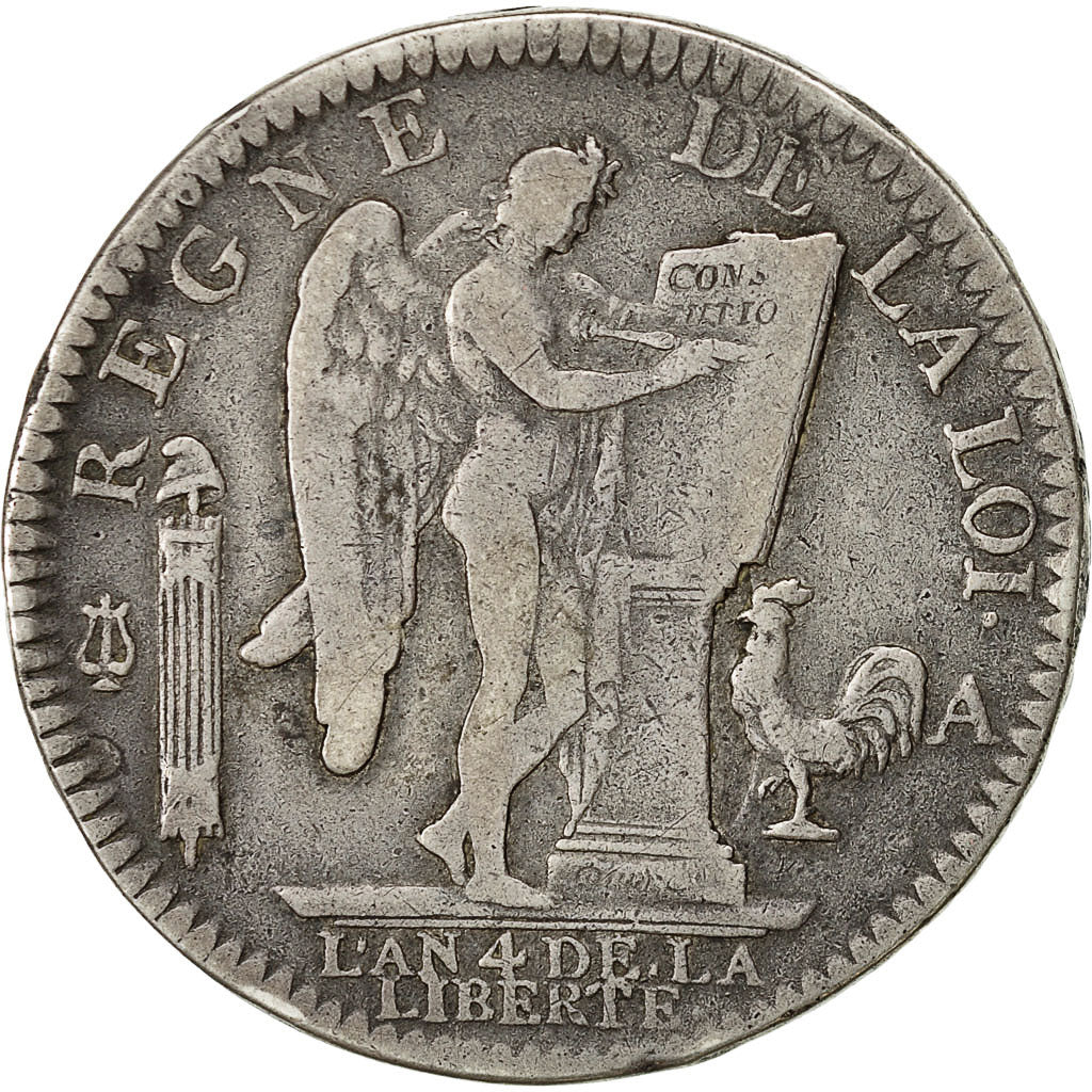 Frankreich, Écu de 6 livres françois, 6 Livres, 1792, Paris, S, Silber, KM 615.1