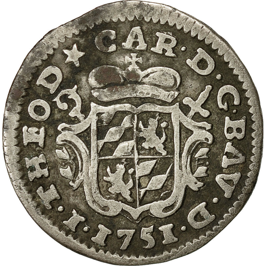 LIEGE, John Theodore, Plaquette, 1751, Liege, VF(30-35), Silver, KM:152