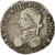 Moneda, Francia, Henri III, Henri III, Teston, 1575, Rennes, BC+, Plata