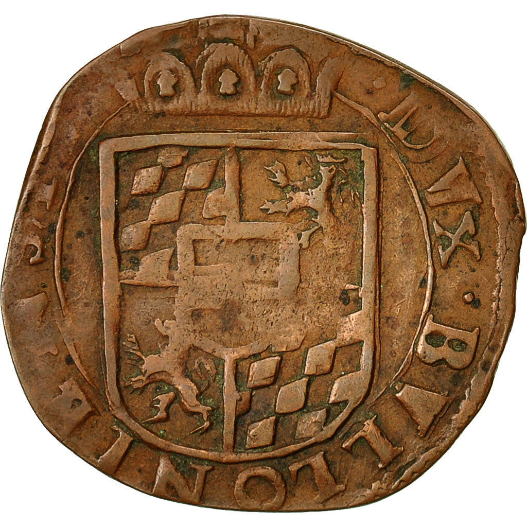 coin, LIEGE, Ferdinand de Bavière, Liard, Liege, VF(30-35), Cuivre