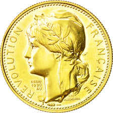 France, Jeton, Prise de la Bastille, History, 1980, Lechevrel, SPL, Or