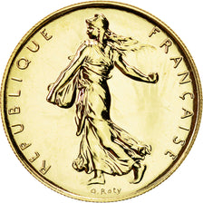 Coin, France, Semeuse, Franc, 2000, Paris, MS(65-70), Gold, KM:925.1a
