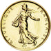 Coin, France, Semeuse, Franc, 2000, Paris, MS(65-70), Gold, KM:925.1a