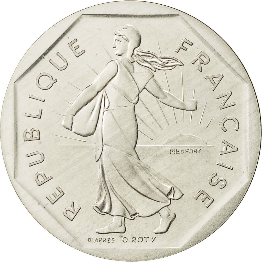 Monnaie, France, 2 Francs, 1988, FDC, Argent, Gadoury:123.P2