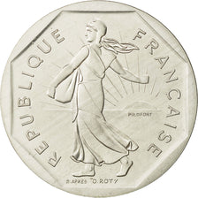 Munten, Frankrijk, 2 Francs, 1988, FDC, Zilver, Gadoury:123.P2