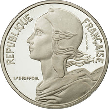 Coin, France, 5 Centimes, 1988, MS(65-70), Silver, Gadoury:22.P2