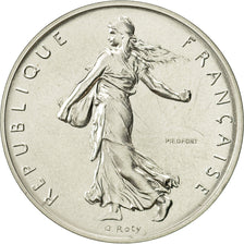 Munten, Frankrijk, 1 Franc, 1988, FDC, Zilver, Gadoury:104.P2