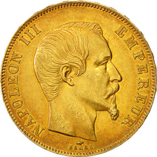 Monnaie, France, Napoleon III, Napoléon III, 50 Francs, 1857, Paris, TTB, Or