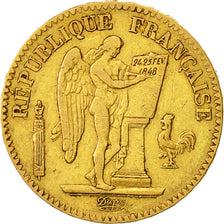 Munten, Frankrijk, Génie, 20 Francs, 1849, Paris, ZF, Goud, KM:757