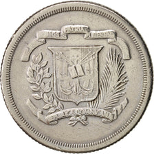 Coin, Dominican Republic, 25 Centavos, 1980, VF(30-35), Copper-nickel, KM:51