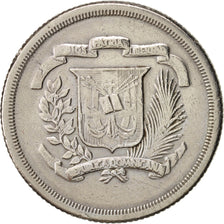 Münze, Dominican Republic, 25 Centavos, 1980, S+, Copper-nickel, KM:51