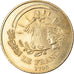 France, Token, Passage du franc à l'Euro, 2002, MS(63), Copper-Nickel-Aluminum