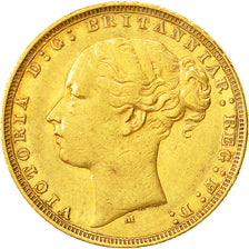 Coin, Australia, Victoria, Sovereign, 1879, Melbourne, AU(50-53), Gold, KM:7