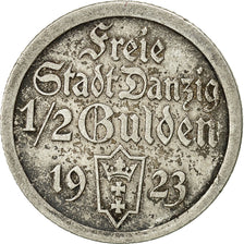 Moneta, DANZICA, 1/2 Gulden, 1923, BB, Argento, KM:144