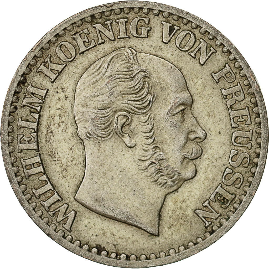 Coin, German States, PRUSSIA, Wilhelm I, Groschen, 1869, AU(50-53), Silver
