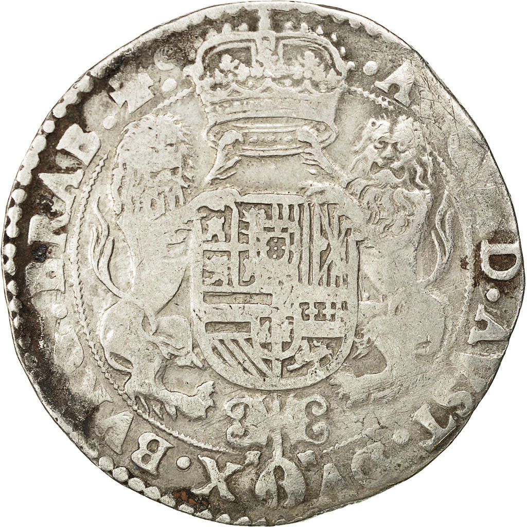 Coin, Spanish Netherlands, BRABANT, Ducaton, 1648, Antwerp, VF(20-25), KM 72.1