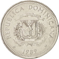 Dominican Republic, 1/2 Peso, 1989, KM:73.1