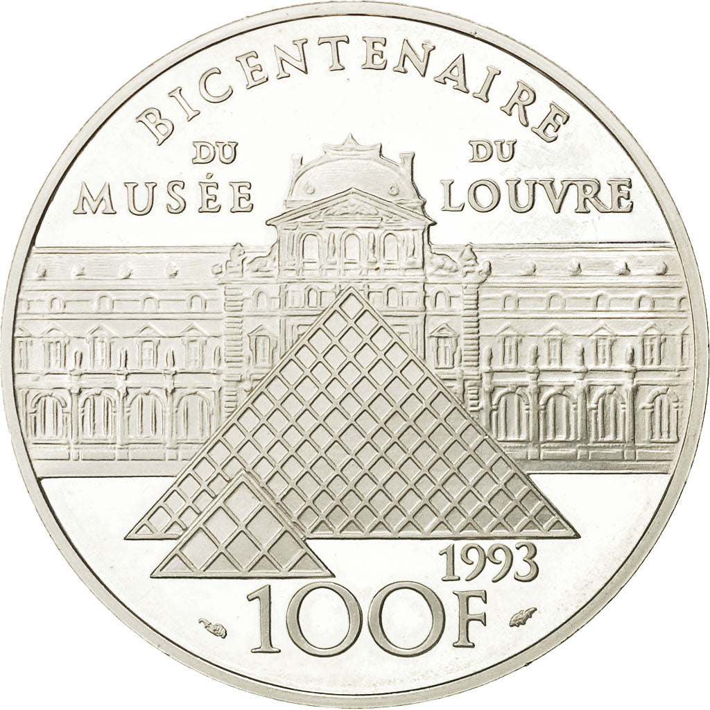 Coin, France, 100 Francs, 1993, Paris, MS(63), Silver, KM:1017