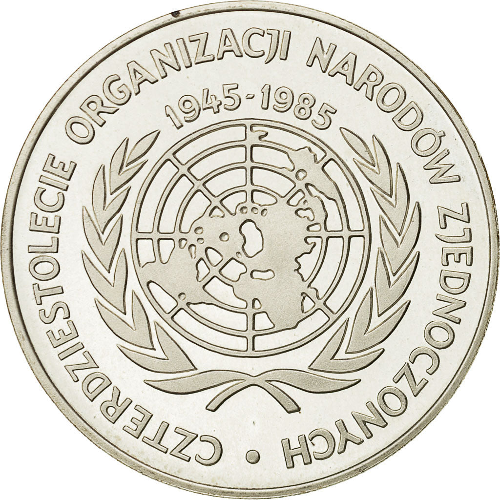 Coin, Poland, 500 Zlotych, 1985, Warsaw, MS(65-70), Silver, KM:158