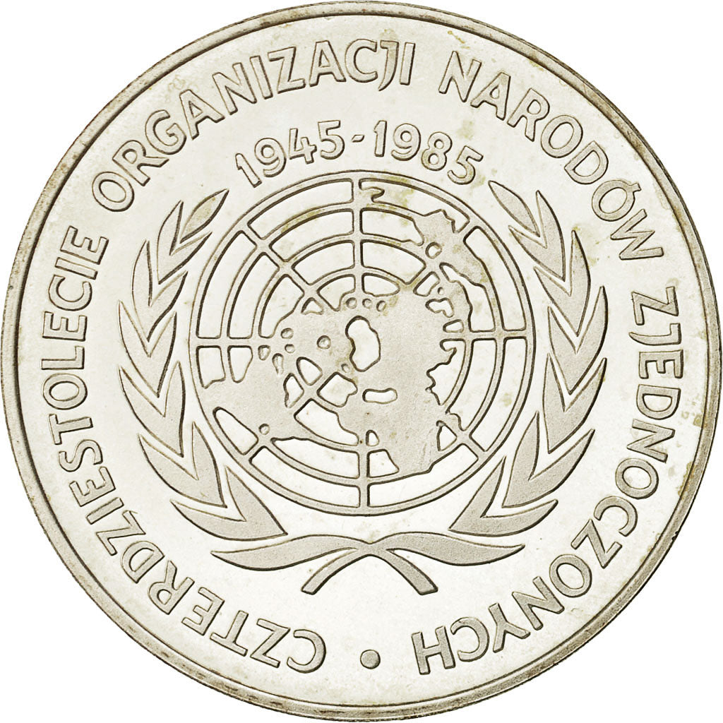Coin, Poland, 500 Zlotych, 1985, Warsaw, MS(65-70), Silver, KM:158