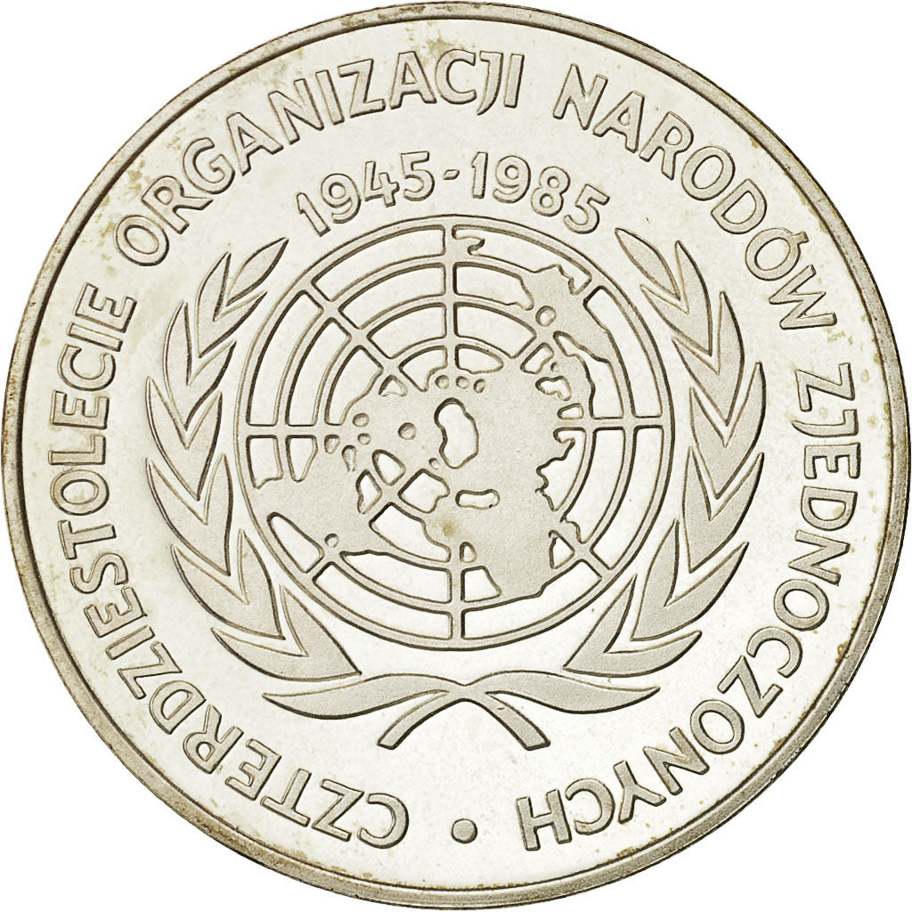 Coin, Poland, 500 Zlotych, 1985, Warsaw, MS(65-70), Silver, KM:158