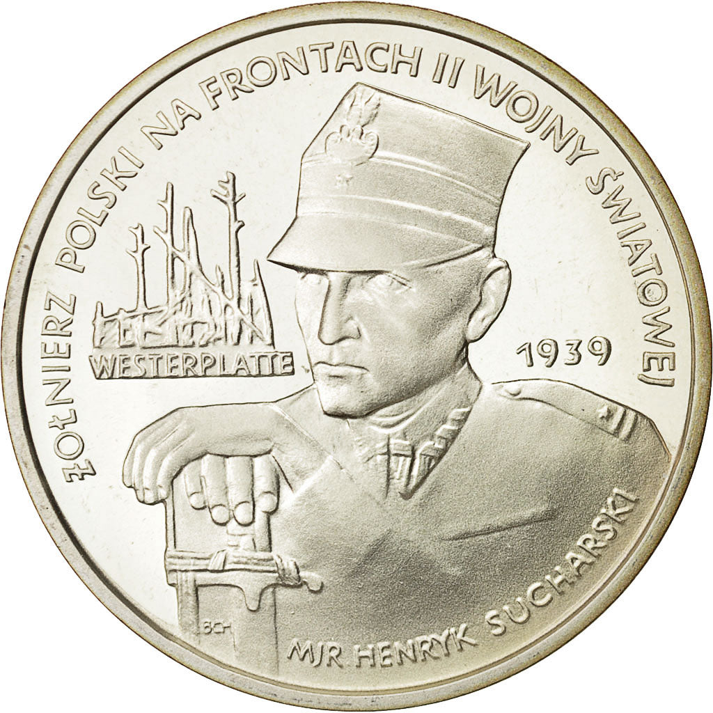 Coin, Poland, 5000 Zlotych, 1989, Warsaw, MS(65-70), Silver, KM:193