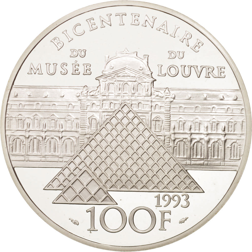 France, 100 Francs, 1993, Venus de Milo, Silver, Proof, KM:1020