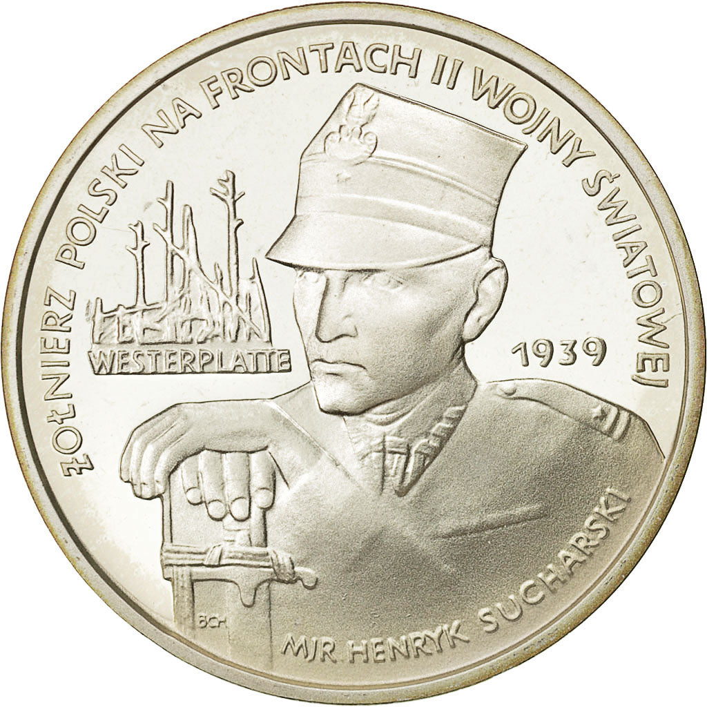 Coin, Poland, 5000 Zlotych, 1989, Warsaw, MS(65-70), Silver, KM:193