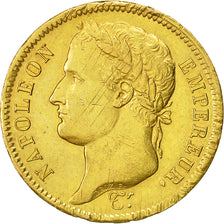 Monnaie, France, Napoléon I, 40 Francs, 1808, La Rochelle, TTB+, Or, KM:688.2