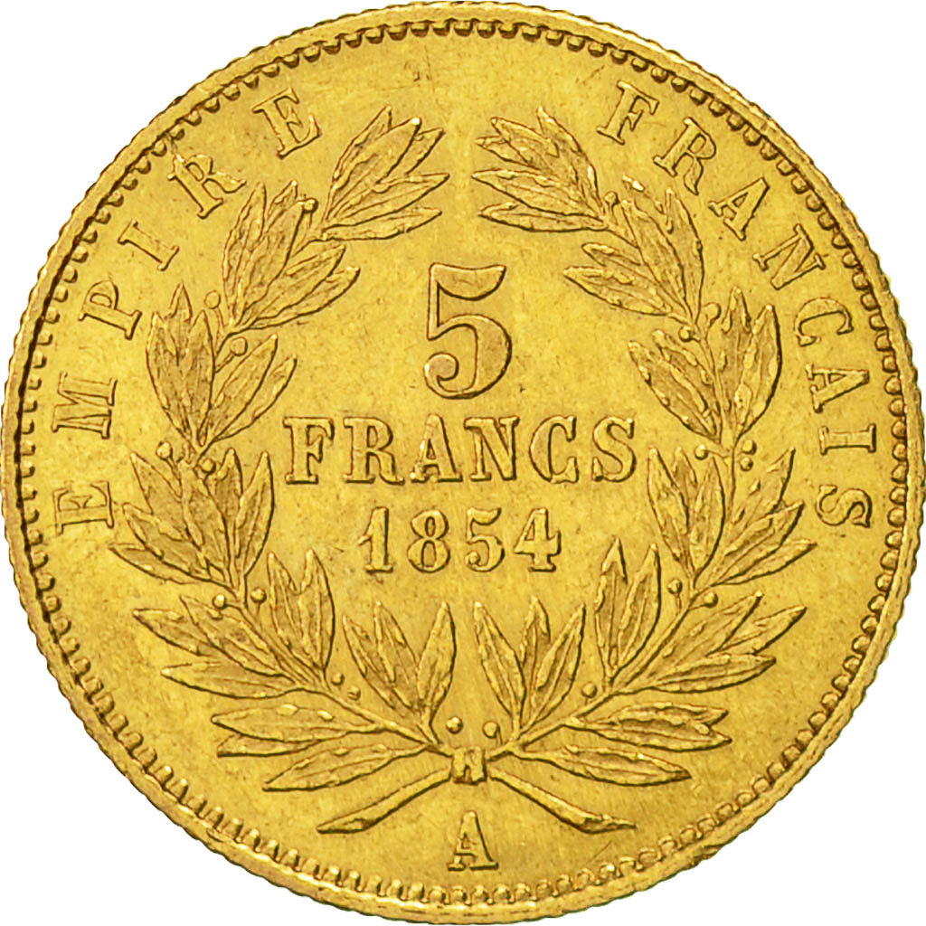 Münze, Frankreich, Napoleon III, Napoléon III, 5 Francs, 1854, Paris, SS+