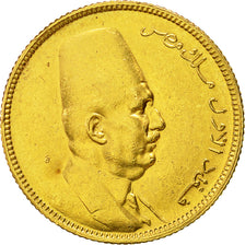 Coin, Egypt, Fuad I, 100 Piastres, 1922, British Royal Mint, AU(50-53), Gold