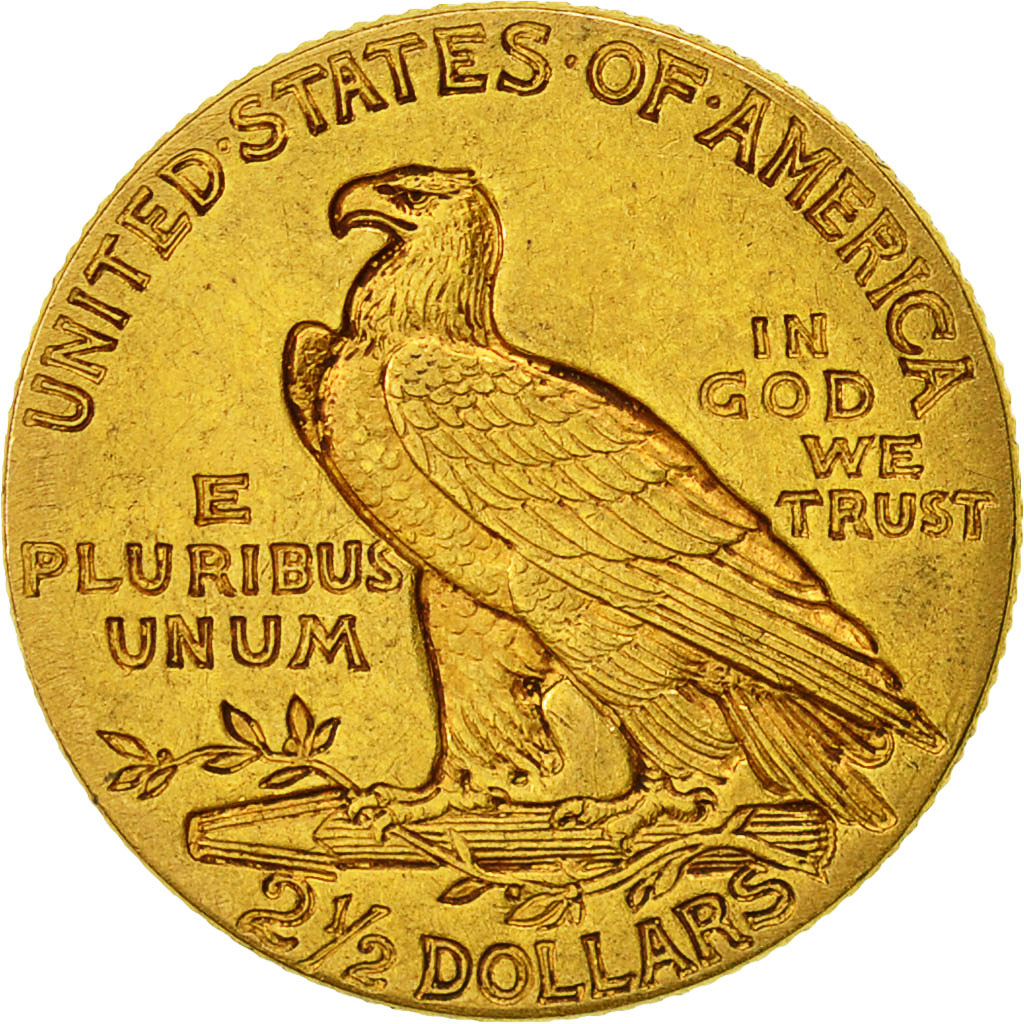 Monnaie, États-Unis, Indian Head, $2.50, Quarter Eagle, 1913, U.S. Mint