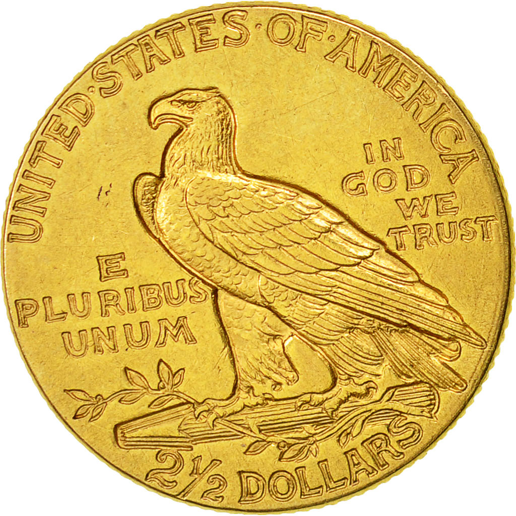 Monnaie, États-Unis, Indian Head, $2.50, Quarter Eagle, 1913, U.S. Mint