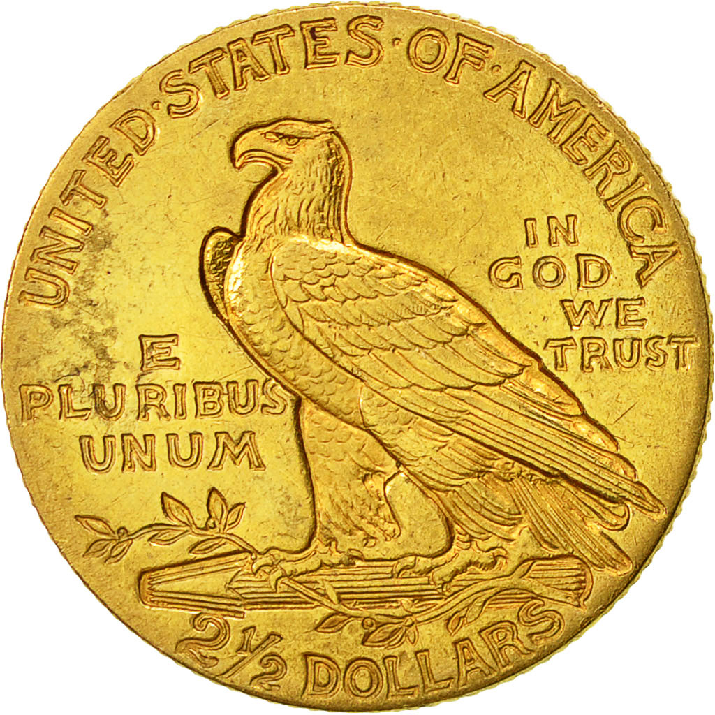 Monnaie, États-Unis, Indian Head, $2.50, Quarter Eagle, 1929, U.S. Mint