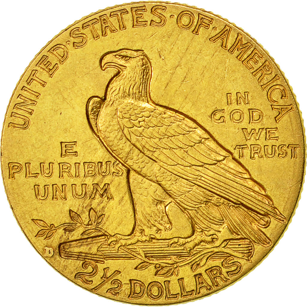 Monnaie, États-Unis, Indian Head, $2.50, Quarter Eagle, 1914, U.S. Mint