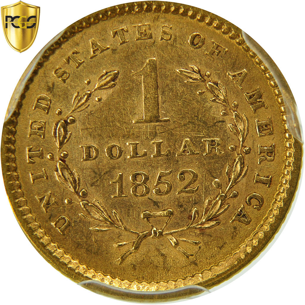 Coin, United States, Liberty Head - Type 1, Dollar, 1852, U.S. Mint