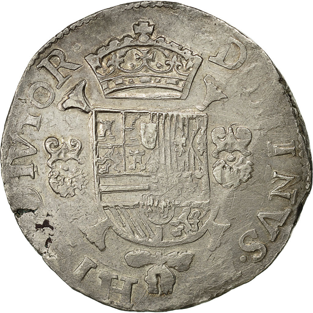 Coin, Spanish Netherlands, BRABANT, Philip II, Philippe II, FILIPSDAALDER, 1588