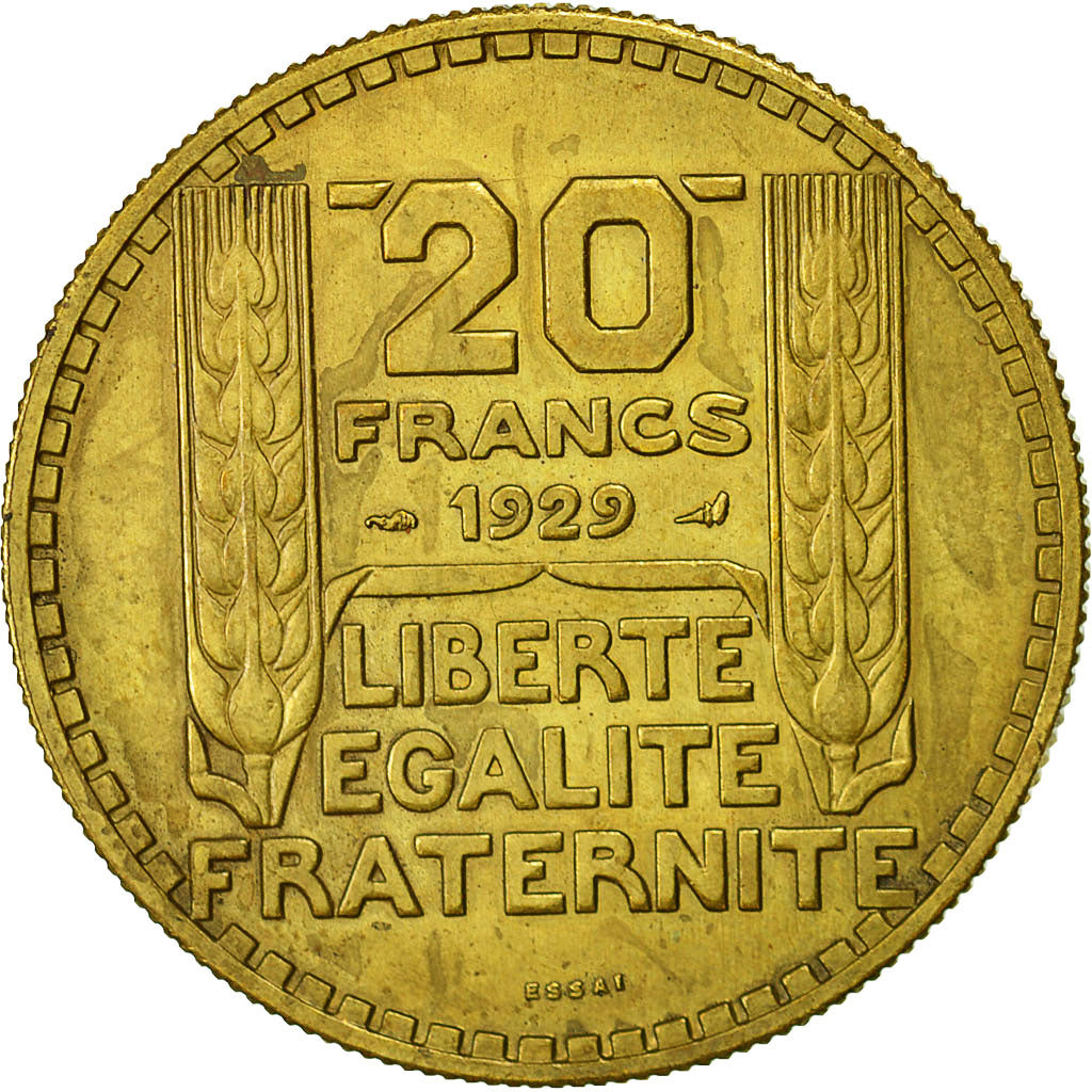 Moneda, Francia, 20 Francs, 1929, EBC, Aluminio - bronce, KM:E50, Gadoury:852