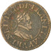 Monnaie, France, Henri IV, Double Tournois, 1610, Paris, TB+, Cuivre, KM:16.1