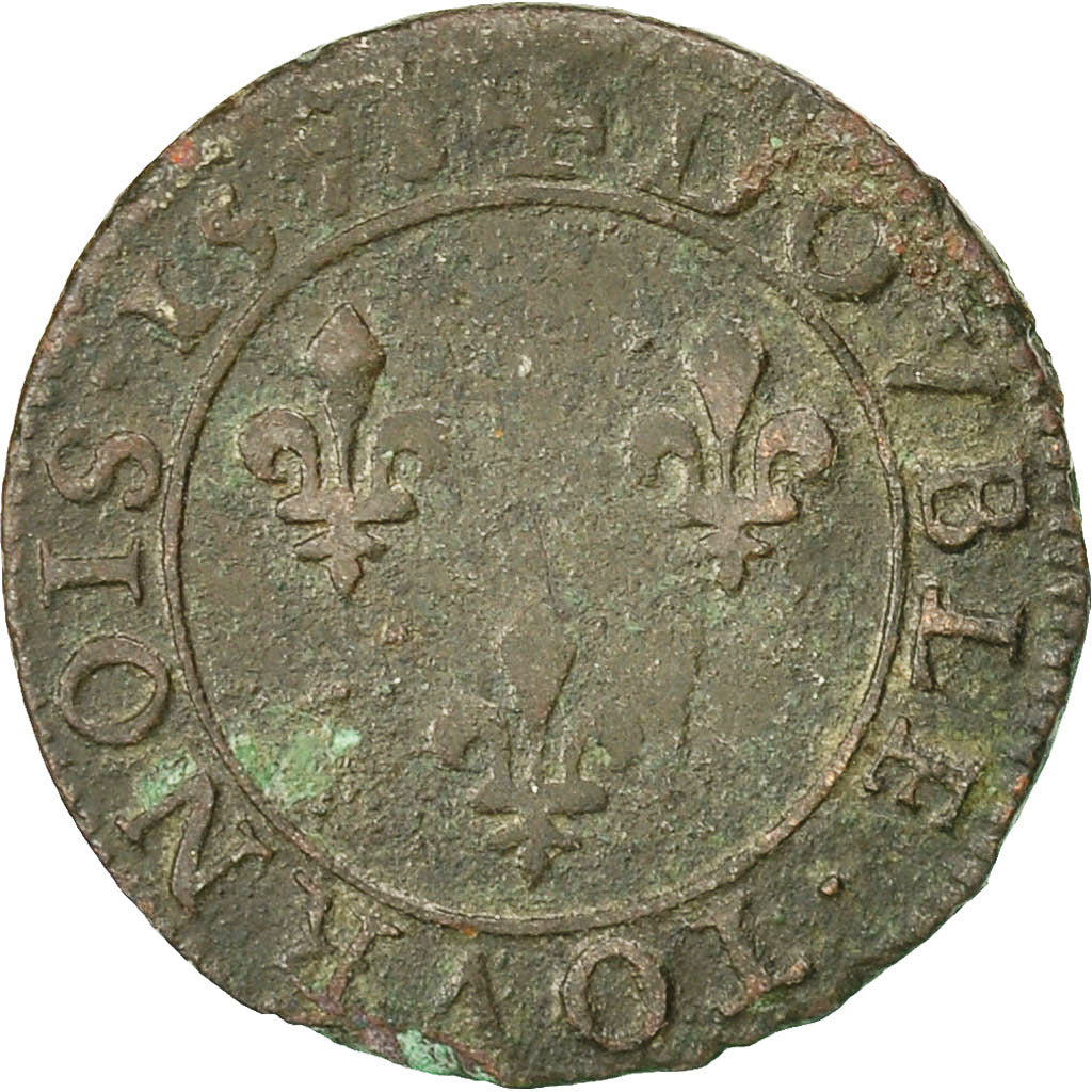 Münze, Frankreich, Henri III, Henri III, Double Tournois, 1578, Paris, S+