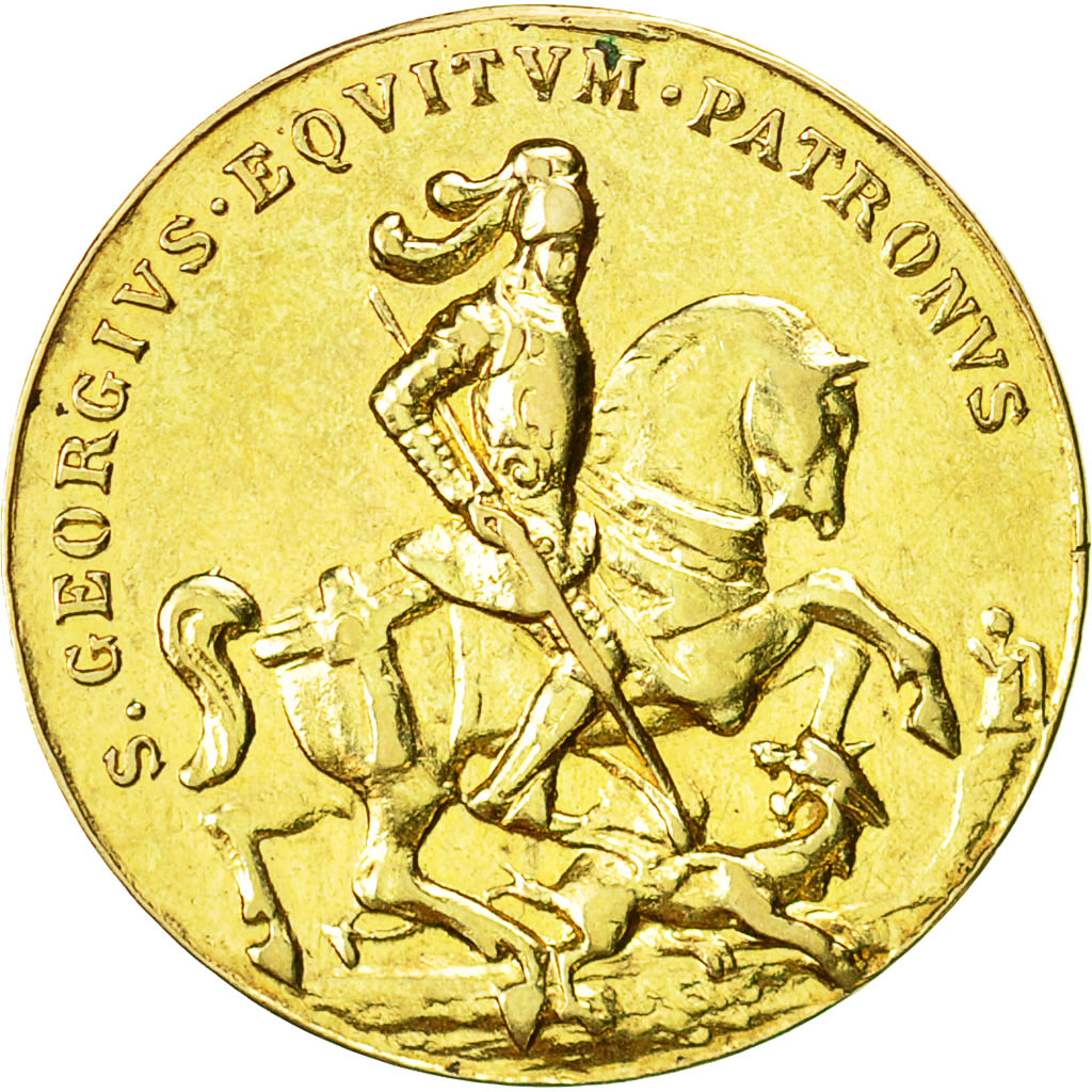 Hungary, Token, Religion, Saint George, Kremnitz,Arts & Culture, EF(40-45), Gold