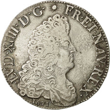Monnaie, France, Louis XIV, Écu aux 8 L, Ecu, 1691, Lille, TB+, Argent