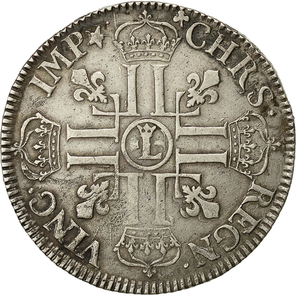 Monnaie, France, Louis XIV, Écu aux 8 L, Ecu, 1691, Lille, TB+, Argent
