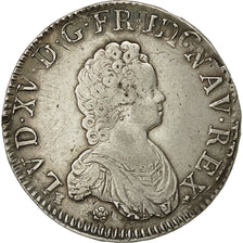 Monnaie, France, Louis XV, Écu Vertugadin, Ecu, 1716, Rennes, TB+, Gadoury 317