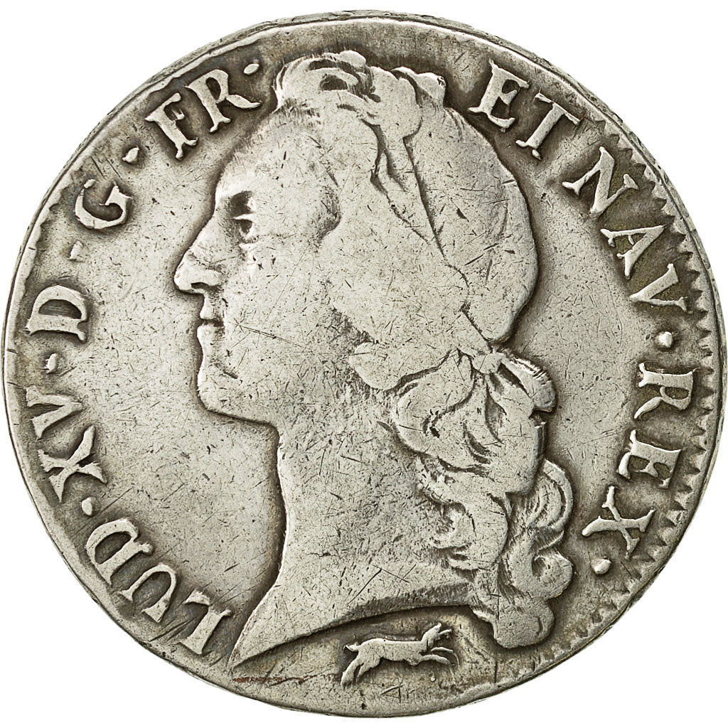 Coin, France, Louis XV, Écu au bandeau, Ecu, 1763, Orléans, VF(20-25), Silver