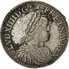 Münze, Frankreich, Louis XIV, 1/2 Écu à la mèche longue, 1/2 Ecu, 1653