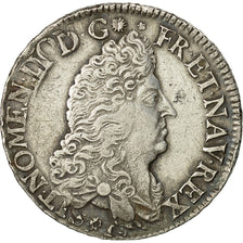 Moneda, Francia, Louis XIV, 1/2 Écu aux 8 L, 1/2 Ecu, 1691, Amiens, MBC, Plata