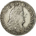Moneda, Francia, Louis XIV, 1/2 Écu aux 8 L, 1/2 Ecu, 1691, Amiens, MBC, Plata